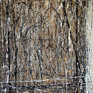 Tangie Pape Belmore - Golden Thicket, Acrylic & Mixed Media, 48" x 60"